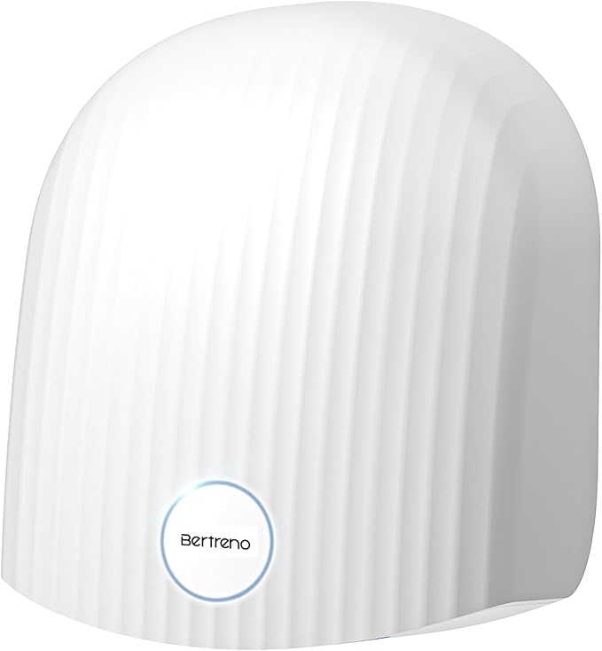 Commercial Hand Dryer Bathroom 110V Compact Electric Hand Dryers for Bathrooms Commercial High Speed Plug in Hand Dryers Home LED Work Light and Low Noise White