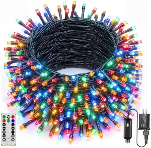 Ollny 200LED 66FT Multicolor Christmas String Lights Plug in with Remote