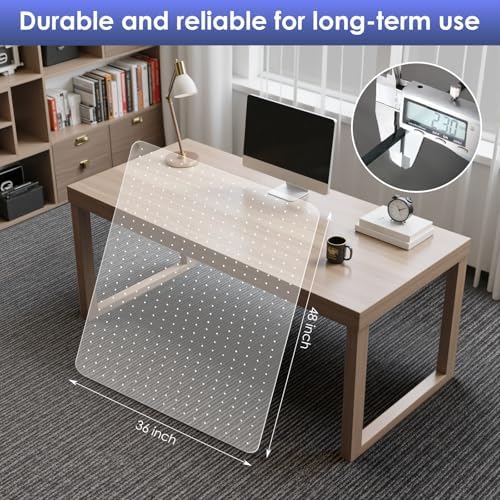 Kuyal Office Chair Mat for Carpet, 2 Pack Heavy Duty Computer Chair Mat