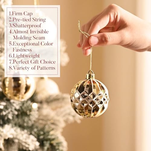 Valery Madelyn 30ct Christmas Tree Decorations Ball Ornaments 2 Inches