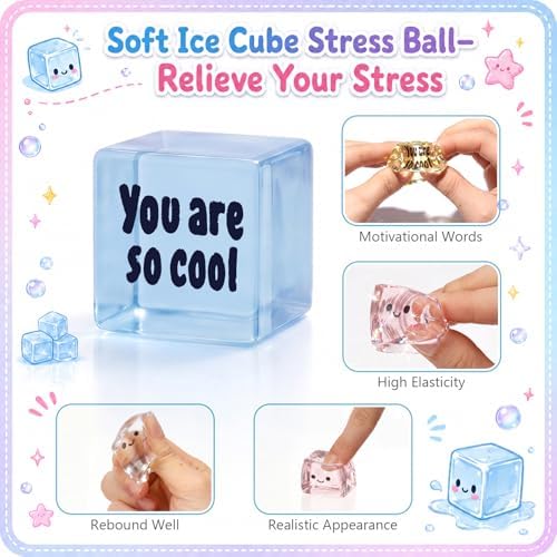 Thenshop 50 Pack Inspirational Gifts Ice Cube Balls Bulk