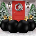 Jetec 4 Pcs Giant Inflatable Christmas Ball, Solid, Black