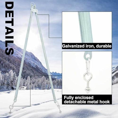 Yaocom Tow Hitch for Snowmobile ATV Trailer, 39 Inch, Silver