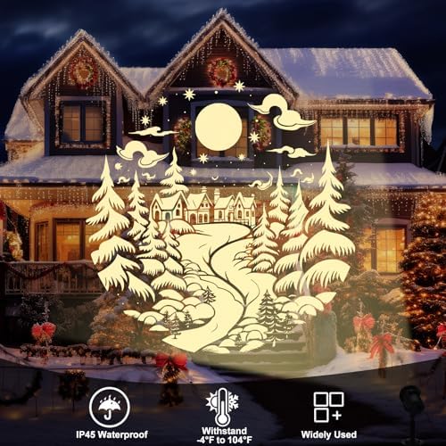 12 in 1 Halloween and Christmas Projector Lights Outdoor Decoration