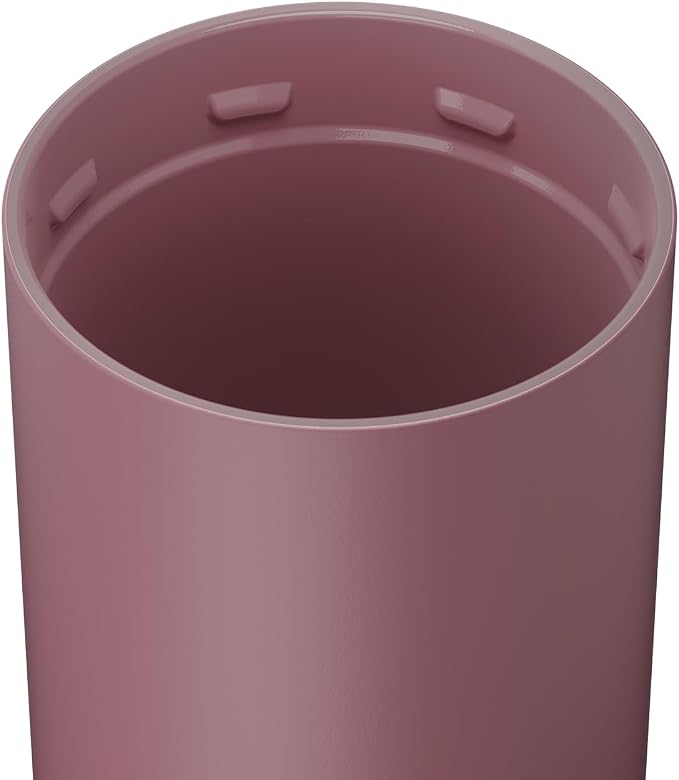 BrüMate Strova 18oz 100% Leakproof Insulated Coffee Mug | Ceramic-Lined Interior | Built-In Silicone Sleeve for Travel | Locking Flip Lid (Rose Taupe)