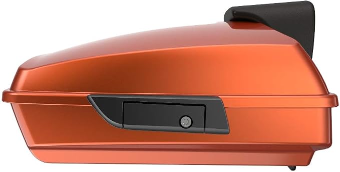 Advanblack Road Glide Tour Trunk Pack Scorched Orange Razor Tour Trunk Pack Backrest Pad for '97-'25 Harley Touring Road King Street Glide Electra Glide CVO models