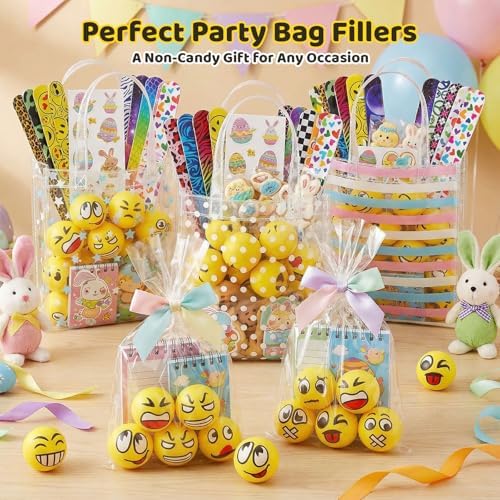 LOVESTOWN 24PCS Stress Balls Bulk for Party Favors, 2.5 Inch Squishy Toys