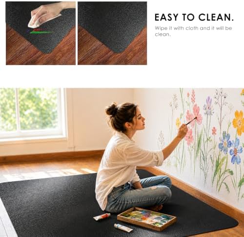 Kuyal Chair mat for Hardwood Floor 36 x 55 inches Rectangle Floor Mats