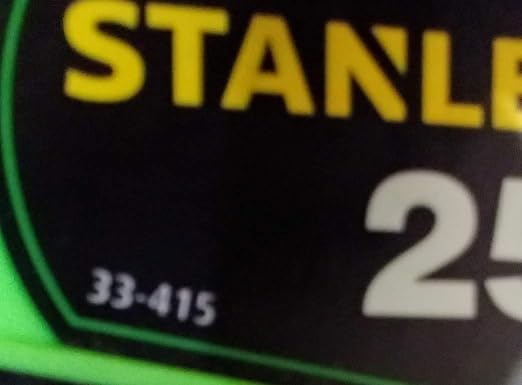 Stanley 33-415 25-ft x 1-in Hi-Vis Green Measuring Tape with Tylon Blade Coating