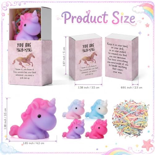 25 Sets Positive Gifts Unicorn Support Party Favors with Boxes