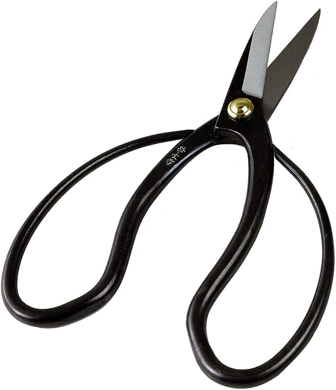 Hanafubuki Wazakura Bonsai Scissors Made in Japan 7inch(180mm), Japanese Bonsai Garden Tools, Hasami Pruning Shears - Traditional