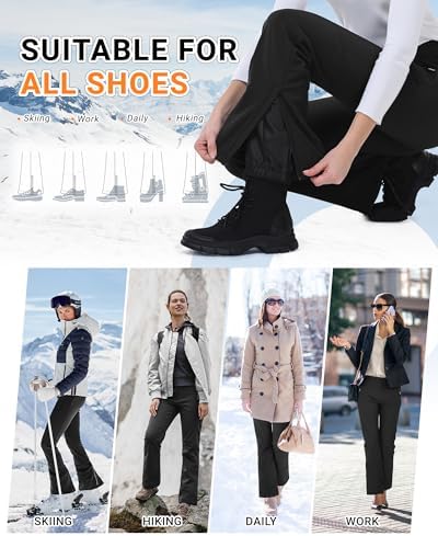 Outdoor Ventures Ski Pants Women Waterproof Insulated Snow Soft Shell