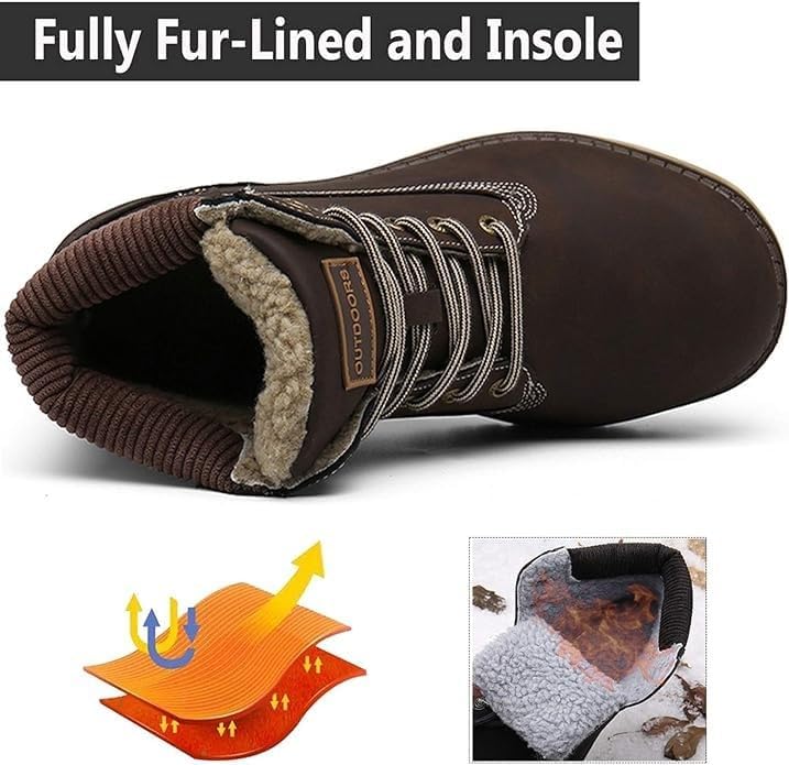 Eagsouni Mens Womens Winter Snow Boots