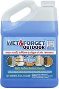 Wet & Forget Moss, Mold, Mildew, & Algae Stain Remover Multi-Surface Outdoor Cleaner Concentrate, Original, 128 Fluid Ounces
