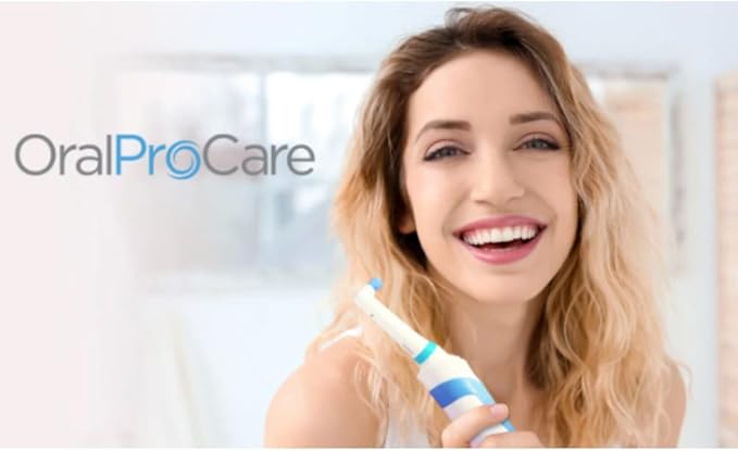ROTADENT PROCARE Professional Rotary Electric Toothbrush with Rotating Round Head, Dock Charger, 2 Brush Heads, Rechargeable Electric Toothbrush for Adults, 1 Year Warranty