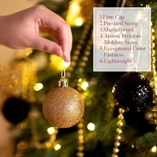 Valery Madelyn 50ct Christmas Tree Decorations Ball Ornaments 2 Inches