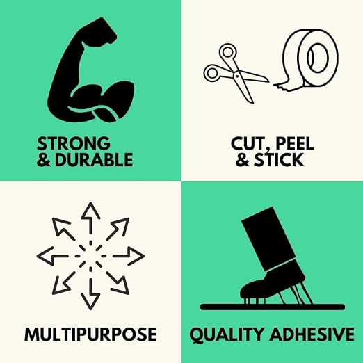 PSBM Green Packing Tape, 6 Rolls, 2 Mil Thick, 1.88 Inch Wide, 110 Yards Per Roll, Total 660 Yards, Colored Tape for Sealing Cartons, Packaging, Shipping & Moving