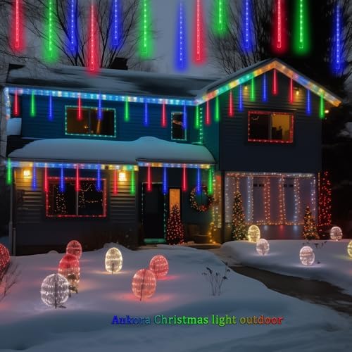 Aukora Christmas Lights Outdoor, Meteor Shower Lights UL Certified