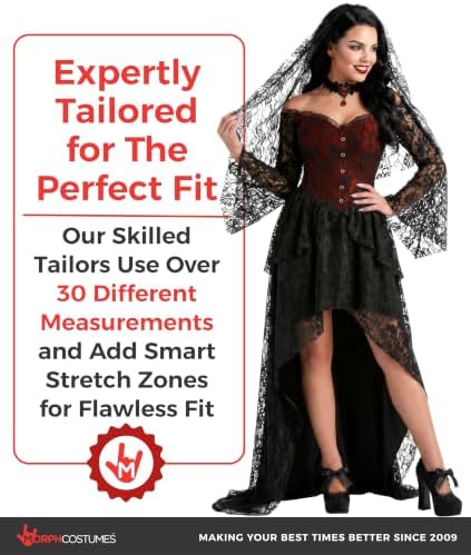 Morph Gothic Vampire Costume Women, Halloween Costumes for Women Adult
