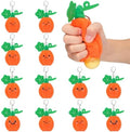 Meooeck 12 Pcs Fall Pumpkin Fidgets Balls Keychains Fall Party Favors
