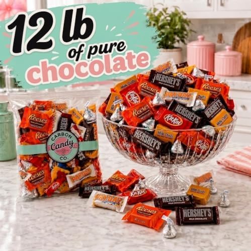 Halloween Chocolate Candy Variety Pack Assorted Pinata Mini Bars Bulk 12 lb