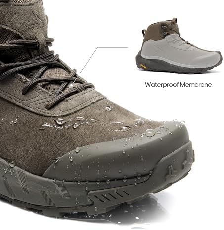 NORTIV 8 Men's Waterproof Military Tactical Work Boots