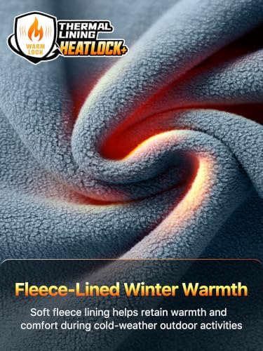 FREE SOLDIER Men's Fleece Lined Pants Softshell Snow Ski Pants