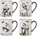 Lenox Nightmare Before Christmas Porcelain Halloween Mug Set for 4