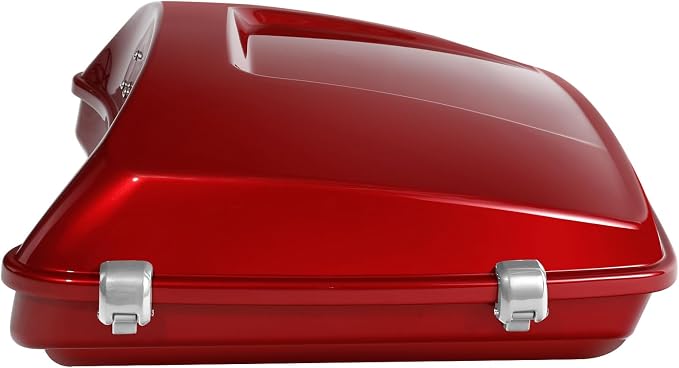 Wicked Red 5.5" Razor Trunk W/Latch Key Fit For Harley 2014-2025 Touring CVO Road King Road Glide Street Glide Electra Glide Ultra Limited Pack