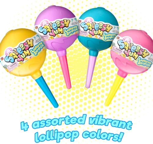 JA-RU Squeesh Yum Mystery Lollipop - Mini Mochi Squishy Animals 3336-12s