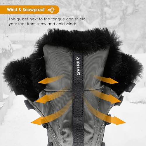 AIRHAS Women's Warm Snow Boots Cold Weather Winter Boots
