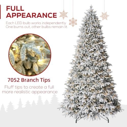 Hykolity 9 ft Prelit Premium Christmas Tree with Multicolor LEDs