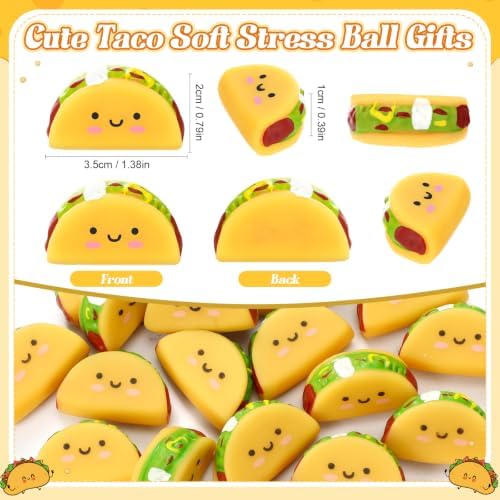 Thenshop 20 Pcs Taco Ball Motivational Gifts for Coworkers