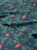 Christmas Sheet Set, Christmas Garland, Holiday Xmas Bedding Set - Queen