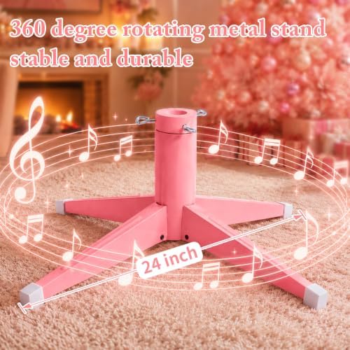 Pink Christmas Tree Pre-Lit 6FT PE & PVC for Indoor Home Decor
