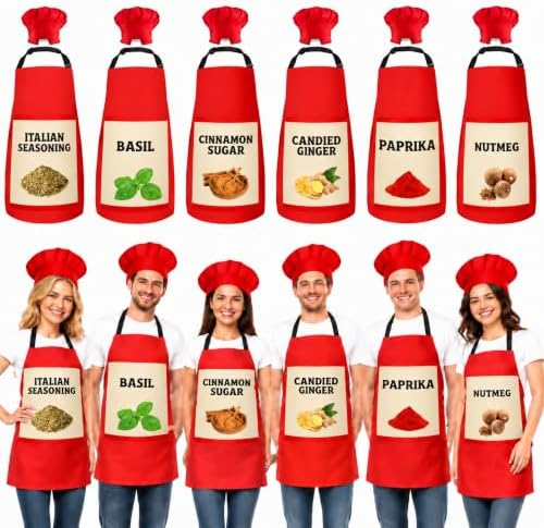 Halloween Spice Condiments Apron & Hat