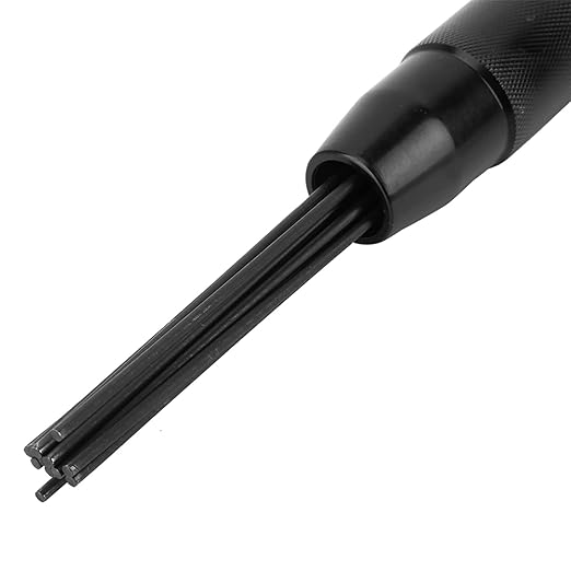 Kadimendium Pneumatic Needle Scaler 4400 RPM Needle Slag Cleaner Air PneumaticWear Slag Remove Deburring Cleaning Tool
