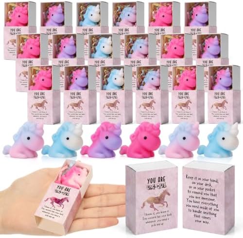 25 Sets Positive Gifts Unicorn Support Party Favors with Boxes