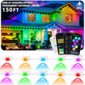 LITSOUL 150FT Permanent Outdoor Lights for House RGB+IC, Chasing Effect Smart RGB+IC Eave LED Lighting with 16 Million Colors, Waterproof Outdoor Strip Lights for Christmas Halloween Holiday Daily