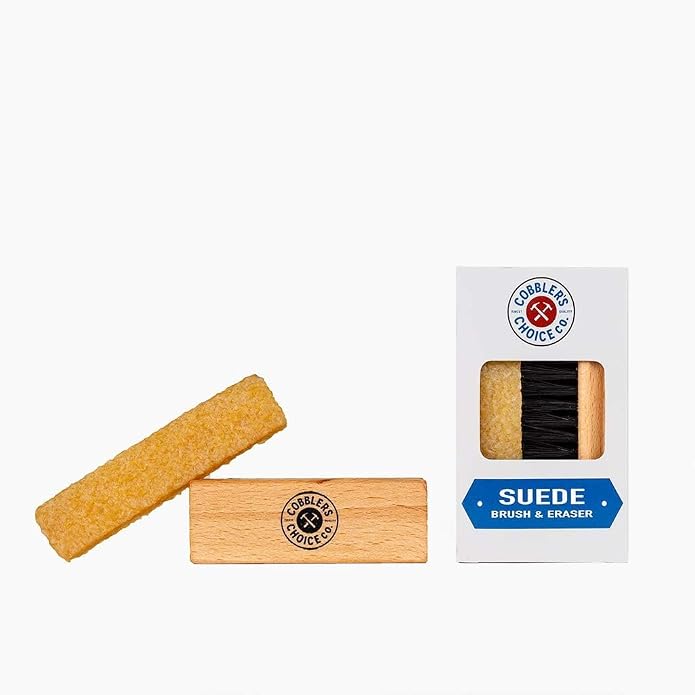 Cobbler's Choice Suede & Nubuck Care Kit - Cleaner, Waterproofing Spray, and Suede Brush & Eraser for Shoes, Boots, Bags, and Apparel