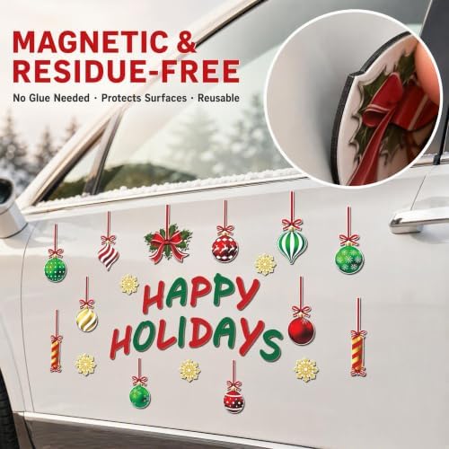 Christmas Magnetic Decorations Set for Garage Fridge (Christmas-B)