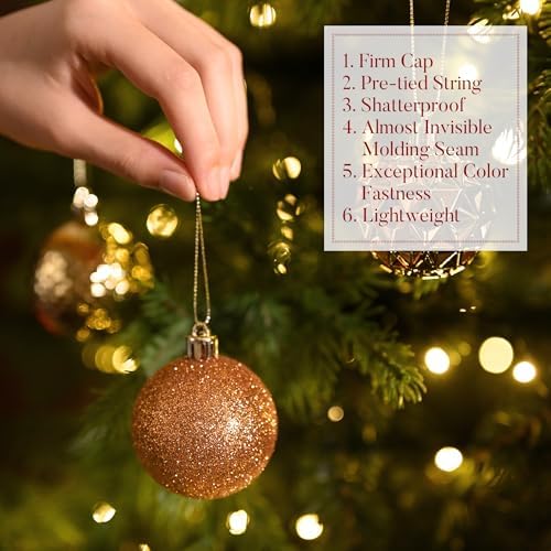 Valery Madelyn 50ct Christmas Tree Decorations Ball Ornaments 2.36 Inches