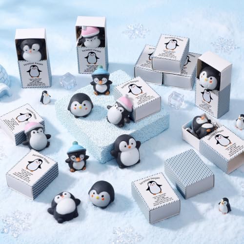 12 Sets Persistent Penguin Gifts Positive Party Favors with Boxes