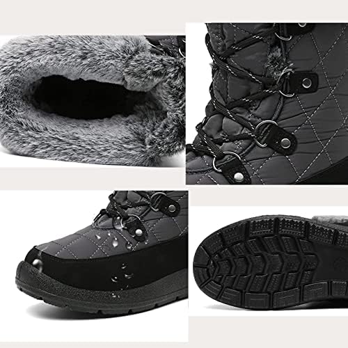 Women's Waterproof Winter Snow Boots Warm Insulation Outdoor Cold Weather Boot for Women Lightweight Fur Lined Non Slip