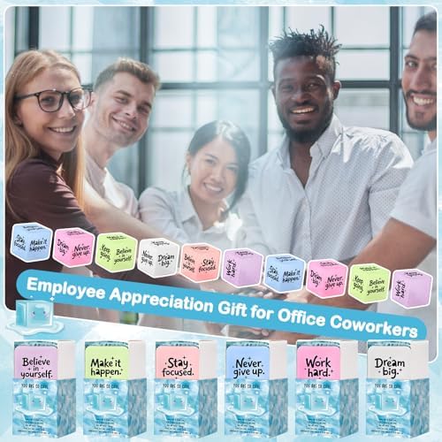 12 Sets Inspirational Gifts Ice Cube Stress Balls with Boxes
