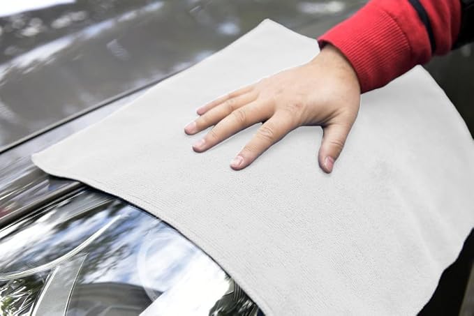 Avalon Towels Microfiber Cleaning Cloths (Value Pack of 48) - Size 16 x 16 Inches, Highly Absorbent Cleaning Rags, Lint Free, Reusable and Washable, Microfiber Towels for Cars