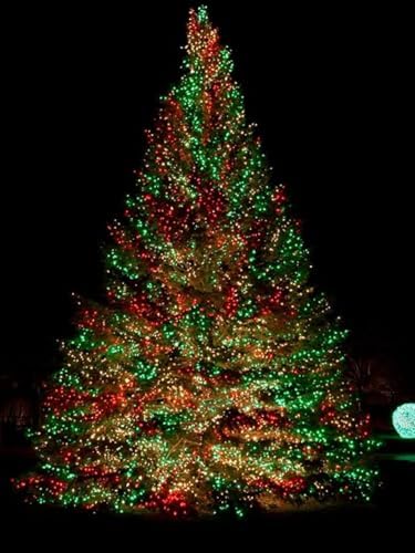 Solar Christmas Lights Outdoor 4 Pack 152FT 400 LED String Lights Red Green