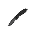 Kershaw Blur Glassbreaker Pocket Knife, Black | 3.4 Inch Recurve Partially Serrated Blade, Assisted Opening, USA Made, Reversible Clip, For Men and Women