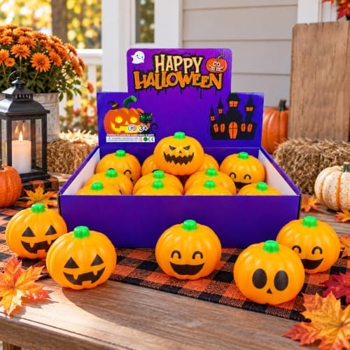 Halloween Pumpkin Squishy 12pc - Squishy Stress Relief
