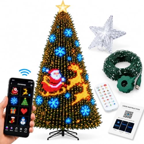 Smart Christmas Tree Lights Controllable via Phone App